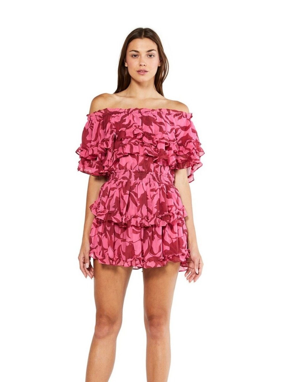MISA Los Angeles-Isella Dress in Graphic Floral
